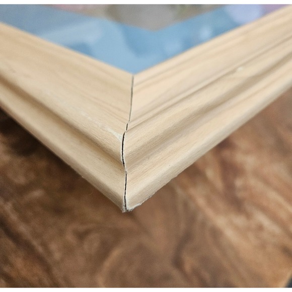 DeGrazia Little Cocopah Indian Girl Framed Print Art Flowers Wood Southwestern - Picture 8 of 10